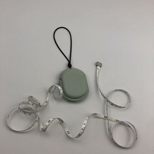 Cinta métrica ovalada mini de PU, regalo, cinta métrica pequeña para cintura, 1.5m, cinta suave con logo, venta al por mayor, cinta métrica de cuero - Product Image 3