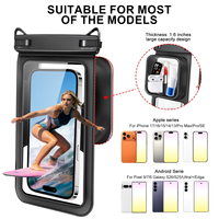 Pochette étanche pour téléphone avec sangle réglable, sac étanche à porter autour du cou pour la plage, les voyages et la natation