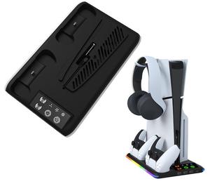 Mới cho ps5 làm mát mỏng đứng với sạc đứng và lưu trữ Tai nghe Rack cho ps5 làm mát cơ sở & phụ kiện - Product Image 2