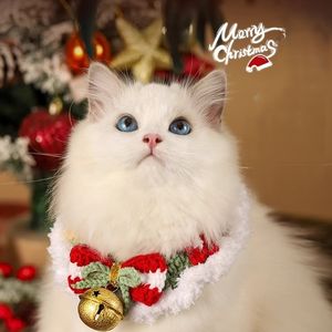 Otoño Invierno mascota bufanda gato sombrero Breakaway algodón poliéster decorativo gatito ropa Collar Navidad inspirado perro - Product Image 3
