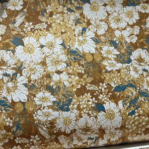 Papel Tapiz Floral Vintage con Fondo Marrón y Patrón de Flores Blancas, Papel Tapiz de Vinilo PVC para Sala de Estar, Dormitorio, Decoración del Hogar - Product Image 2