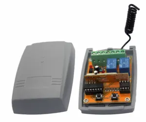 YET402PC-2 + YET-F51D Wireless 2 Kanäle Rolling Code Fernbedienung schalter Decodieren Sender und Empfänger
