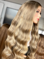 Perruque Lace Front SHY 13x5 en Cheveux Humains, Bonnet Respirant et Sûr, Utilisation Quotidienne, Sans Colle, Cheveux Humains Véritables, Vente en Gros