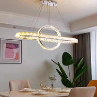 Lustre moderne pour hôtel, éclairage en cristal, luminaire suspendu pour la maison, luxe, K9 LED, restaurant, salon, salle à manger, lampe de plafond