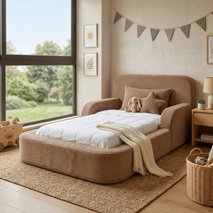 Lit pour tout-petit en mousse haute densité, confortable, mobilier moderne pour chambre d'enfant, vente en gros d'usine - Product Image 3