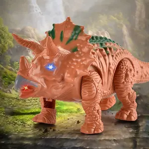 Nieuwe Aankomst Elektrische Simulatie Functie Triceratops Speelgoed Dinosaurussen Met Lichte Muziek