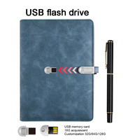 Cadeaux d'entreprise personnalisés Carnet de notes en cuir à feuilles mobiles peut remplacer Smart Notebook Pen Business Student Logo personnalisé