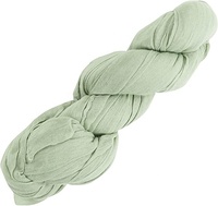 Chemin de Table en Voile de Gaze Vert Sauge, 71 x 305 cm, Décoration Bohème pour Arche de Mariage