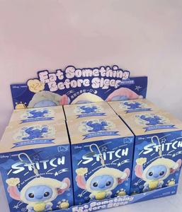 Juguete de Peluche de Vinilo Original <span class=keywords><strong>y</strong></span> Auténtico de <span class=keywords><strong>Lilo</strong></span> <span class=keywords><strong>y</strong></span> <span class=keywords><strong>Stitch</strong></span>, Serie Comer, Dormir, Mini Peluche, Caja Misteriosa para Niños, Llavero con Temática Animal, Xmattel - Product Image 4