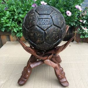 Recomendaciones: Té Pu'er <span class=keywords><strong>2022</strong></span>, Adorno Conmemorativo de Fútbol, Exquisitamente Tallado, con Base, 6 kg, Empaquetado para Regalo, Crudo, Certificado ISO, Saludable - Product Image 1