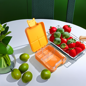 Lonchera Bento de Plástico Portátil para Niños y Recién Nacidos, Diseño Personalizado, a Prueba de Fugas, Apta para Microondas, Capacidad de 750 ml, para Uso Escolar - Product Image 2