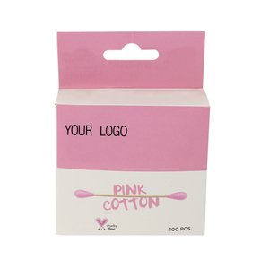 สำลีปลายไม้ไผ่แบบใช้แล้วทิ้ง 100 ชิ้น บรรจุในกล่องกระดาษ เป็นมิตรต่อสิ่งแวดล้อม สำหรับทำความสะอาดเครื่องสำอางและทำความสะอาดหู - Product Image 1