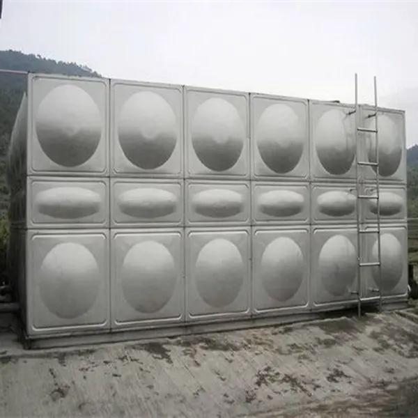 Tanque de água secional de aço inoxidável de tamanho grande personalizado, tanque de armazenamento de água de 100000 litros
