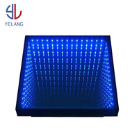 Yelang Mirror Stage Light up Dancing Floor Tiles Boda al aire libre 3D Magnetic LED Dance Floor DJ Party Stage Light
