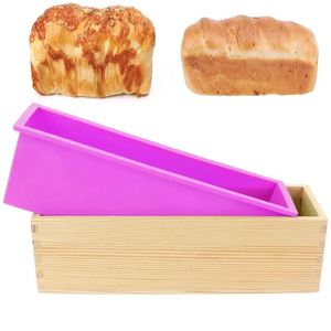 1200ml Rectangle Large Silicone Resin Candle Soap <b>Mold</b> With Cover Soap Making Craft Cake Loaf Baking Mould for Personalized - Product Image 3
