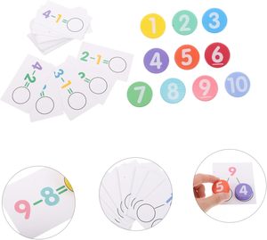 Tableau de calcul en bois pour enfants, ensemble d'opérations mathématiques, écologique, non toxique, jouets éducatifs précoces pour le développement de la pensée logique - Product Image 4