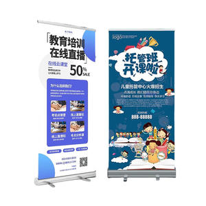 Support d'affichage personnalisé à prix d'usine, pour l'intérieur et l'extérieur, avec un design personnalisé, un support de bannière déroulante avec une affiche d'informations commerciales - Product Image 2