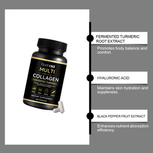 Suplemen Kolagen Lengkap Tipe I <span class=keywords><strong>II</strong></span> III dengan Kunyit Vitamin C Biotin Asam Hialuronat Lada Hitam - Product Image 5