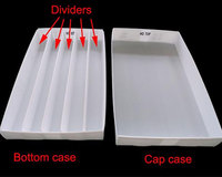 Boîtes de rangement pour forets en plastique ondulé certifiées ISO 9001, en PP, pour le stockage et la découpe de forets, écologiques, durables, avec protection UV et impression.
