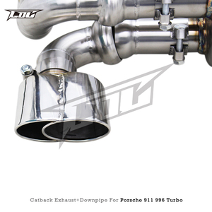 BSK Downpipe Catback per <span class=keywords><strong>Porsche</strong></span> 911 996 <span class=keywords><strong>TURBO</strong></span> 3.6T 1997-2005 Boska valvola di scarico Sport valvola in acciaio inossidabile - Product Image 5