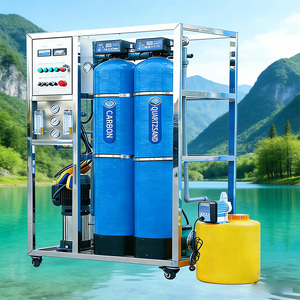 Máquina de Alta Calidad para Recarga de Agua con Ósmosis Inversa, Caudal de 250-20000L/H, Bomba Incluida, 1 Año de Garantía, Tamaño Personalizable - Product Image 1