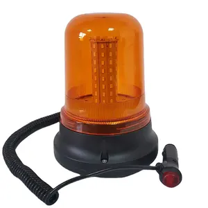Durable Screw and Magnetic Mounting ECE R 10 Amber LED Warning Light Flashing Rotating LED Beacon