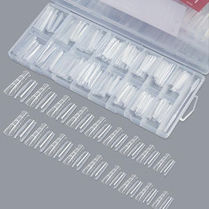 Forme à ongles double sandwich en gros, ultra fine, lisse, longue, carrée, sans ponçage, sans papier, extension <span class=keywords><strong>rapide</strong></span>, moule pour nail art pour <span class=keywords><strong>manucure</strong></span> - Product Image 2