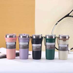 Modern Stainless Steel Tumbler With Double Wall and <b>Large</b> Capacity Leak-Proof Vacuum Insulated Drinkware - Product Image 6