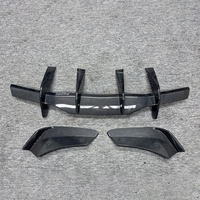 Pour Chevrolet Corvette C8 Z51 2020-2024 Diffuseur arrière en fibre de carbone, lèvre inférieure de pare-chocs arrière, séparateur d'angle latéral, kit carrosserie