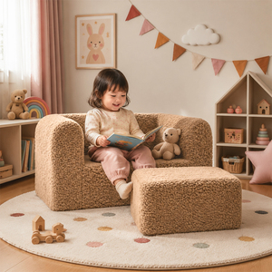 Sofá Modular <span class=keywords><strong>de</strong></span> Espuma <span class=keywords><strong>de</strong></span> Alta Densidad OEM ODM, Sofá Seccional Desmontable para Niños, para Sala <span class=keywords><strong>de</strong></span> Juegos, Apartamento, Sala <span class=keywords><strong>de</strong></span> Estar - Product Image 1