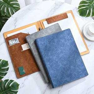 Customized leather magnetic <b>A4</b> multi-functional business document storage notebook - Product Image 6
