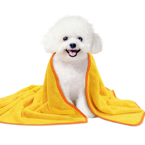 Serviette pour chien 2024, microfibre, séchage rapide, serviette de bain pour animaux de compagnie, absorption rapide de l'eau, peignoir pour chien et chat - Product Image 1