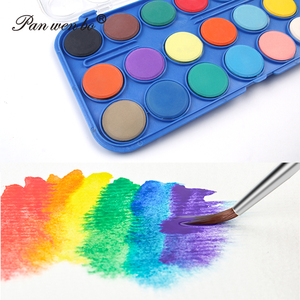 Peintures à l'eau pour enfants, 18 couleurs, non toxiques, peinture à l'eau solide, ensemble de peinture à l'eau solide pour le <span class=keywords><strong>dessin</strong></span> - Product Image 2