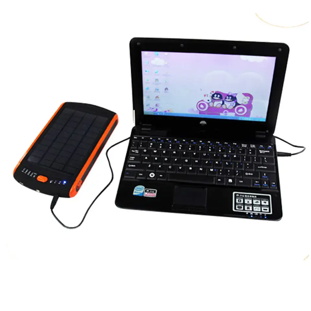 60w 19v Notebook Powerbank 23000mah Portable Solar Power Bank for Laptop External Solar Panel Battery Power Bank