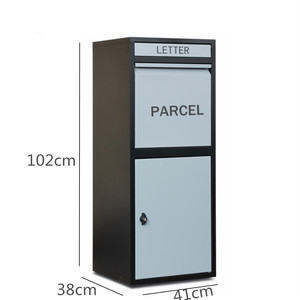 Boîte <span class=keywords><strong>aux</strong></span> <span class=keywords><strong>lettres</strong></span> intelligente antivol pour extérieur avec revêtement en poudre, boîte de livraison de colis en métal à poser au sol pour la maison - Product Image 1