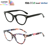 Lunettes de lecture œil de chat vintage, monture écaille de tortue tendance, ultra-légères, anti-lumière bleue, pour presbytes, prêtes à l'emploi