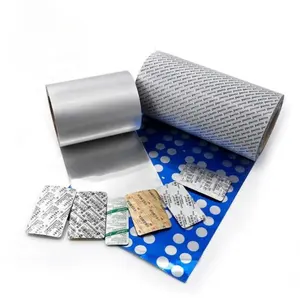 Píldoras OP/AL/HSL personalizadas, lámina de película de sellado de aluminio Ptp para blíster, paquete de cápsulas médicas
