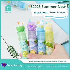<span class=keywords><strong>KUKI</strong></span> Creative Stationery Factory Nouveauté en gros Gomme crayon rouge à lèvres en plastique, nettoyage sans trace, spéciale école primaire - Product Image 3