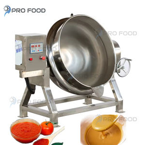 Bouilloire inclinable revêtue de chauffage au mazout avec mélangeur planétaire pour la cuisson de produits visqueux dans les cuisines commerciales - Product Image 2