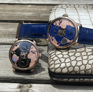 Reloj Mecánico Pintado a Mano de 44 mm de Diámetro y 14.5 mm de Grosor, Convierte el Tiempo en un Festín Visual. Reloj de Pulsera para Hombre. - Product Image 6