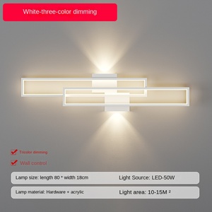Lámpara de Pared LED Moderna de Lujo con Construcción de Aleación de Aluminio, Diseño Minimalista Regulable para Dormitorio y Sala de Estar - Product Image 6