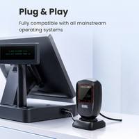 Lecteur de codes-barres omnidirectionnel durable Newland UMG-FS30 IP52 1D 2D CMOS USB pour les caisses des magasins de tabac et d'alcool