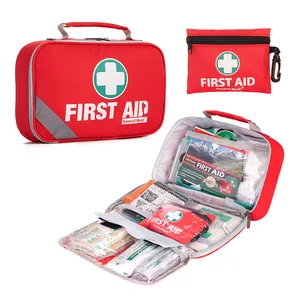 Top Selling OEM 258 Pieces Medical Supplies Portable Waterproof Survival Emergency Kids School Outdoor Home First Aid Kit