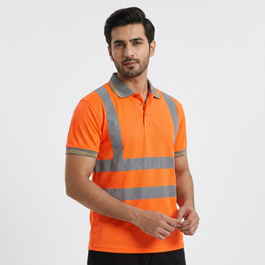 Chemise de travail personnalisée pour hommes, uniforme, manches longues, chemises de travail haute visibilité, t-shirt bicolore - Product Image 1