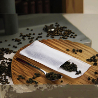 Sachets de thé en papier de pâte à papier écologiques, filtre vide pour thé en vrac, sachet de thé pour soupe, herbes, café, filtre pyramidal en papier, sachet de thé 5*12cm