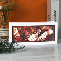 Anime Paper Cut Shadow Box Encadré Creative Diy 3D Papercraft Night Lighting Movie Character Anime Light Box For Decor And Gift