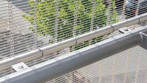 Maille tissée en <span class=keywords><strong>câble</strong></span> enduit de poudre pour rideau décoratif d'espace commercial - Product Image 4