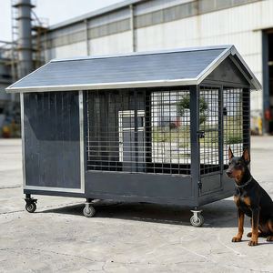 <span class=keywords><strong>Chenil</strong></span> pour chien d'extérieur en acier au carbone épaissi, respirant, imperméable et antirouille, pour grands chiens - Product Image 1