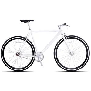 JOYKIE工厂销售单速黑色白色700C钢制固定齿轮自行车