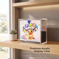 Boîte de rangement pour cartes de jeu ETB XC Easy Assemb, surface acrylique polie, moderne, résistante aux UV, modèle Booster Bundle